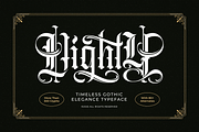 Vighty - Blackletter Font, a Blackletter Font by Sronstudio (Thumbnail 1 of 9)