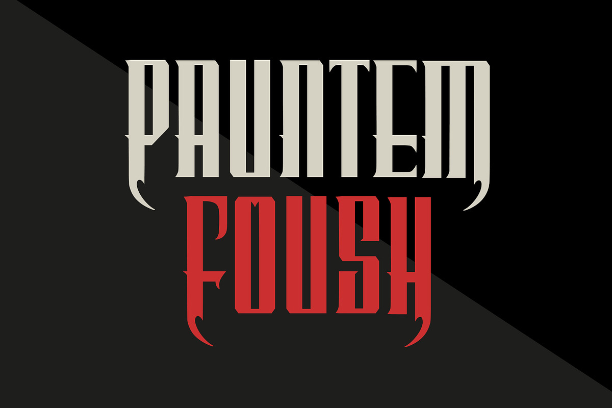 Perrownt Bold Modern Blackletter, a Blackletter Font by Maulana Creative (Photo 3 of 7)