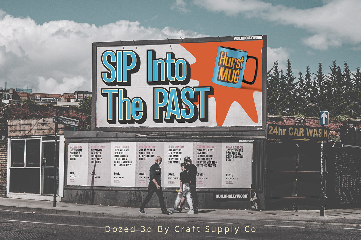 Dozed 3D, a Sans Serif Font by Craft Supply Co. (Photo 5 of 8)