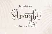 Straight, a Script Font by Amarlettering (Thumbnail 1 of 6)