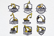 9 Set Excavator Logo PNG SVG, an Object Graphic by Guavanaboy (Thumbnail 1 of 5)