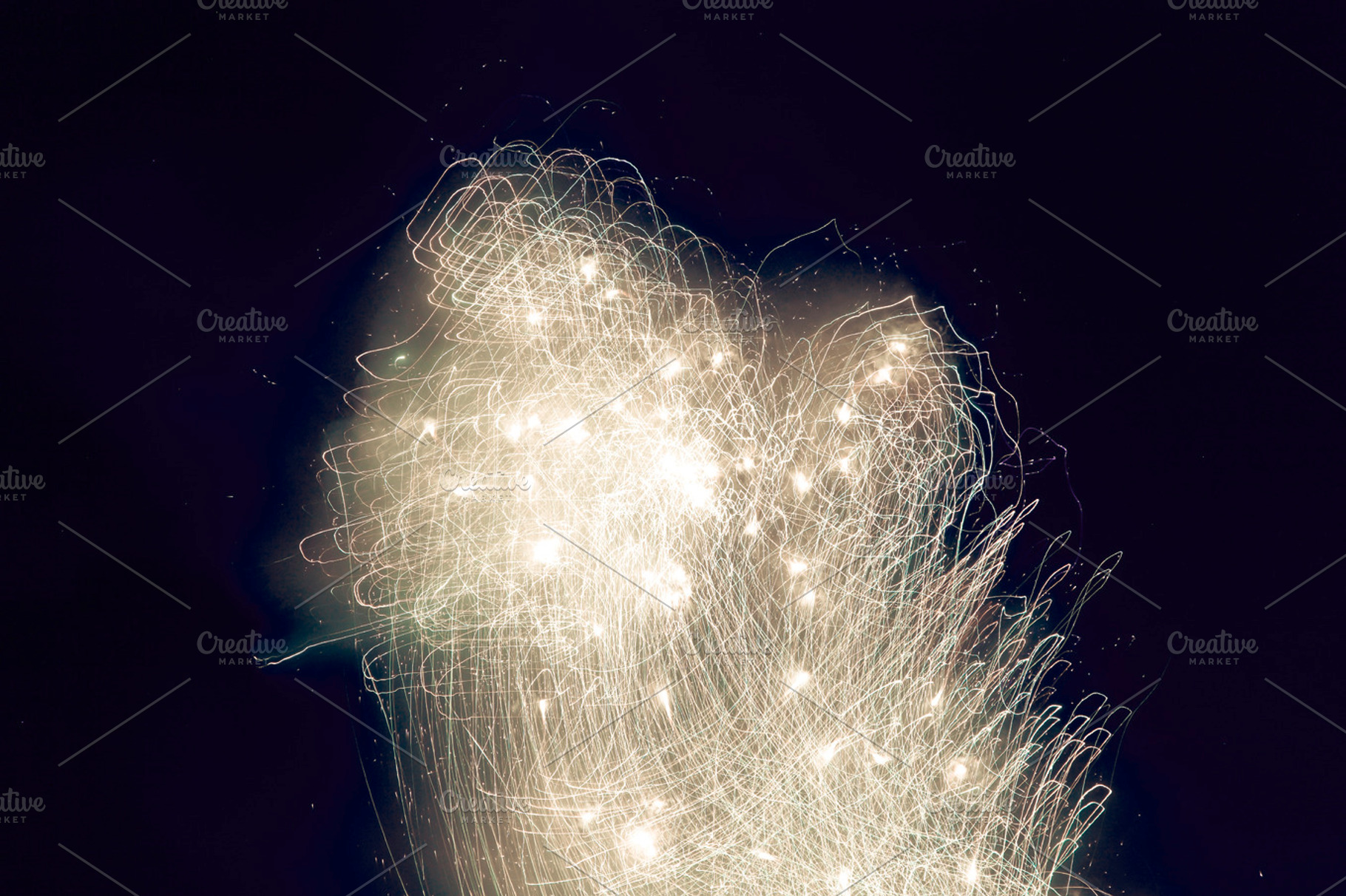 Night lights stock photo