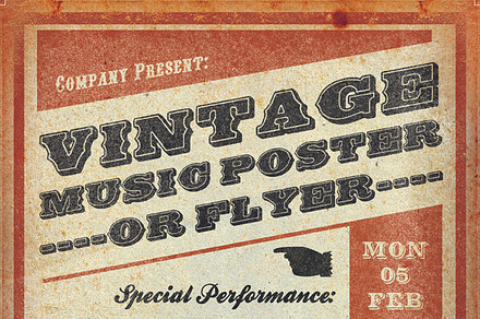 Vintage Music Flyer