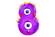 Cute Monster Numbers Clipart Set PNG, an Education Illustration by the_myro (Thumbnail 11 of 12)