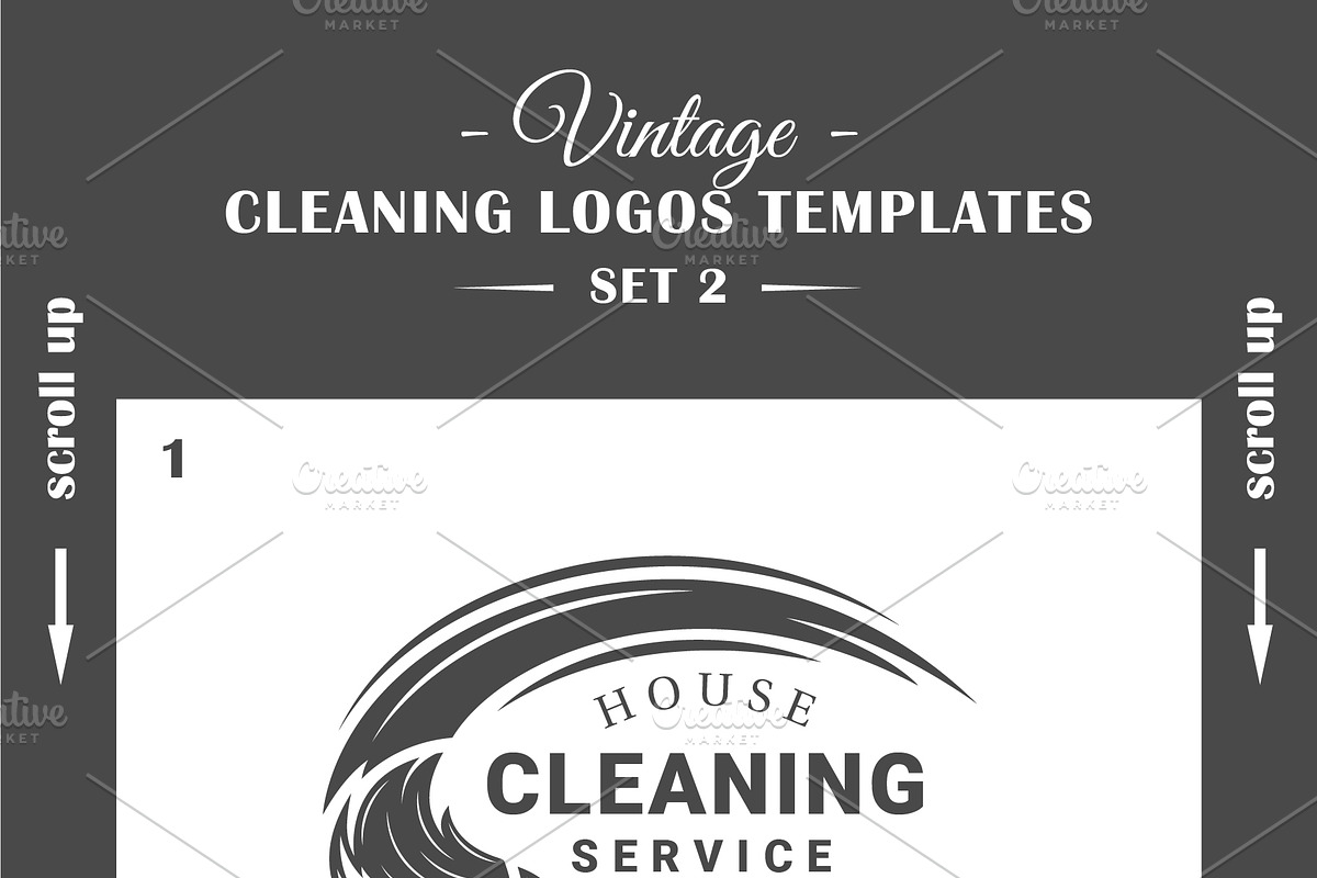 9 Cleaner Service Logos Templates 2, a Branding & Logo Template by Art Design (Photo 3 of 5)
