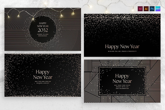 Happy New Year Background Templates preview 6