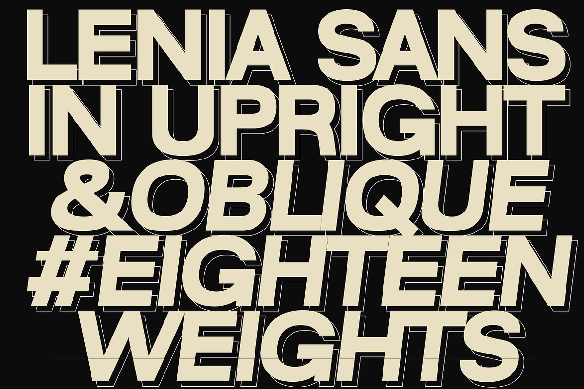 Lenia Sans Family | Intro 75% OFF, a Sans Serif Font by Lettertype Studio (Photo 8 of 15)