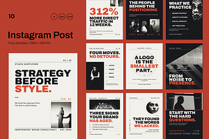 Counterform Creative Agency Social, a Social Media Template by Pitchlook.Studio