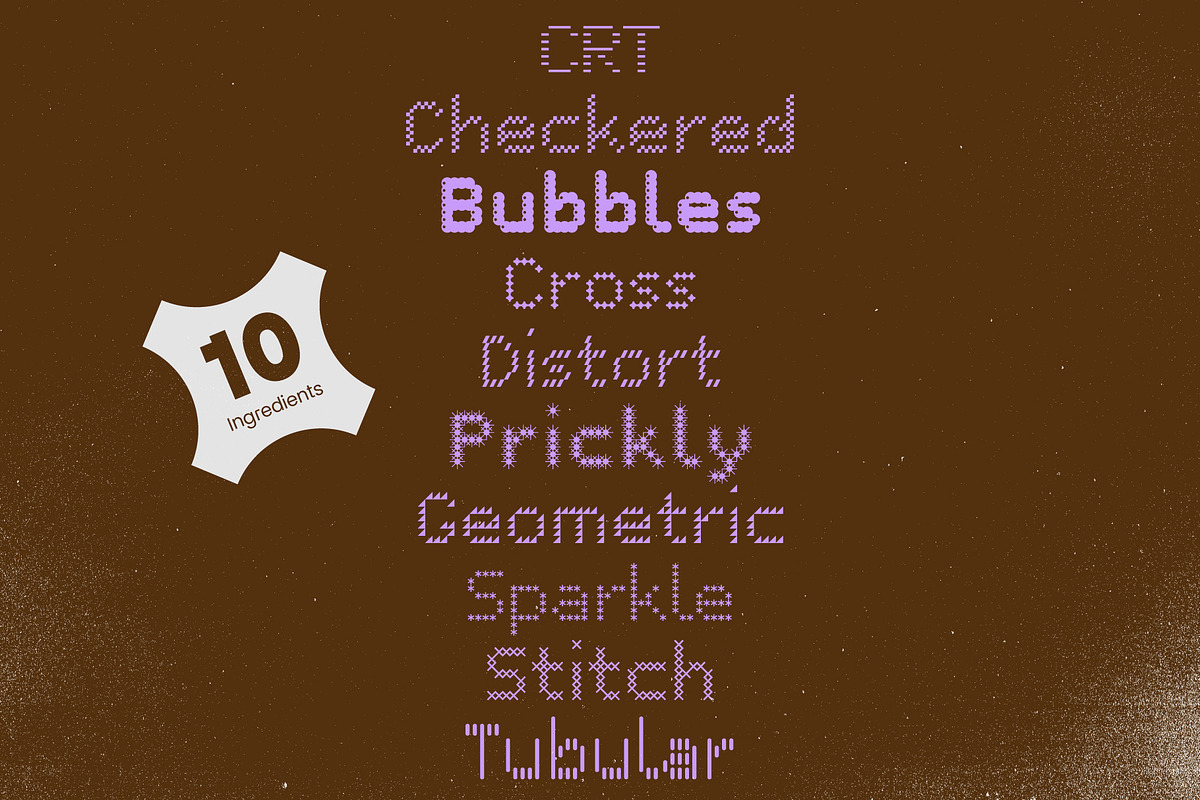 Halo Halo - Multi-Style Modular Font, a Sans Serif Font by Studio Aurora (Photo 3 of 9)