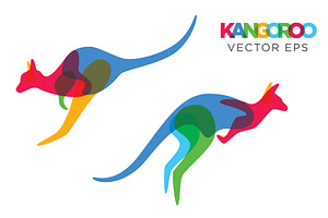 Creative Kangaroo Vector Animal