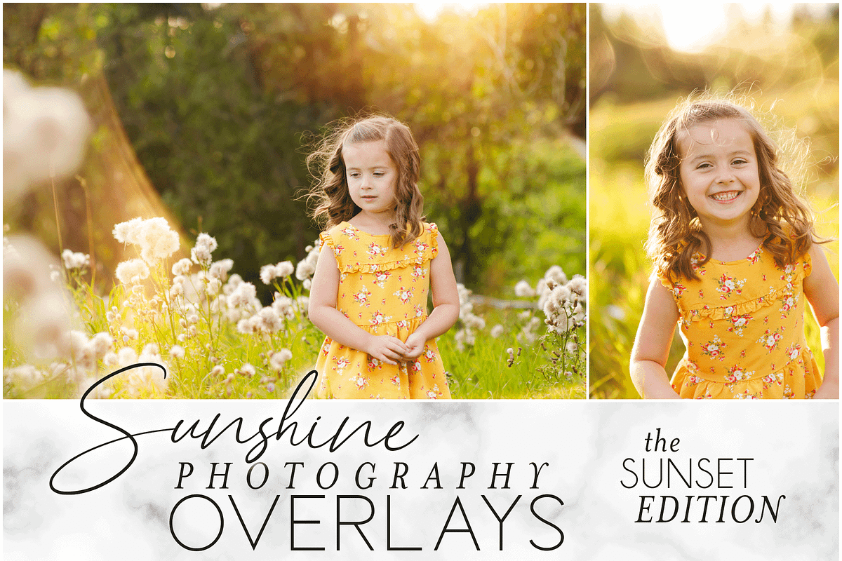 Sunshine Overlays Sunset Edition, a Layer Style Add-On by Ashley Alexandra Design (Photo 1 of 12)