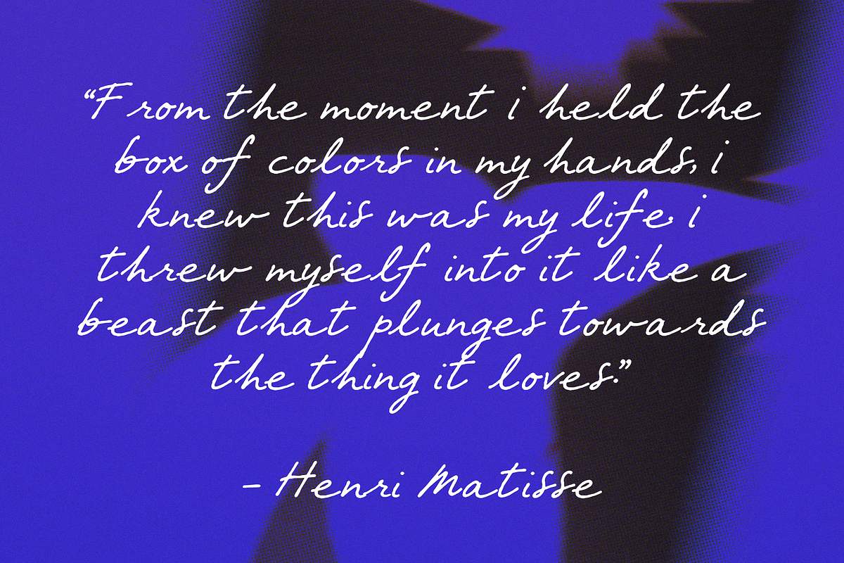 Matisse - Expressive Font, a Handwritten Font by Lilithcollageart (Photo 6 of 14)