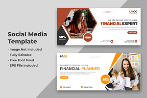 Financial Planner Social Media Cover, a Social Media Template by nandinigraphics