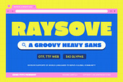 Raysove, a Sans Serif Font by graphicook (Thumbnail 1 of 10)