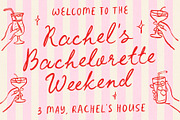 Cherry Cocktail Party Messy Font Duo, a Handwritten Font by Ayya Studio (Thumbnail 3 of 15)
