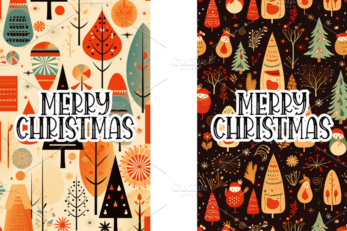 Christmas Card Design Bundle 14, a Card Template by Jay Major Designs (Photo 6 of 10)