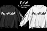 Vintage distressed longsleeve mockup, a Shirt Mockup by yalanois (Thumbnail 2 of 5)