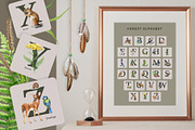 Forest Alphabet Watercolor Clipart, an Education Illustration by AnitaPol (Thumbnail 8 of 12)