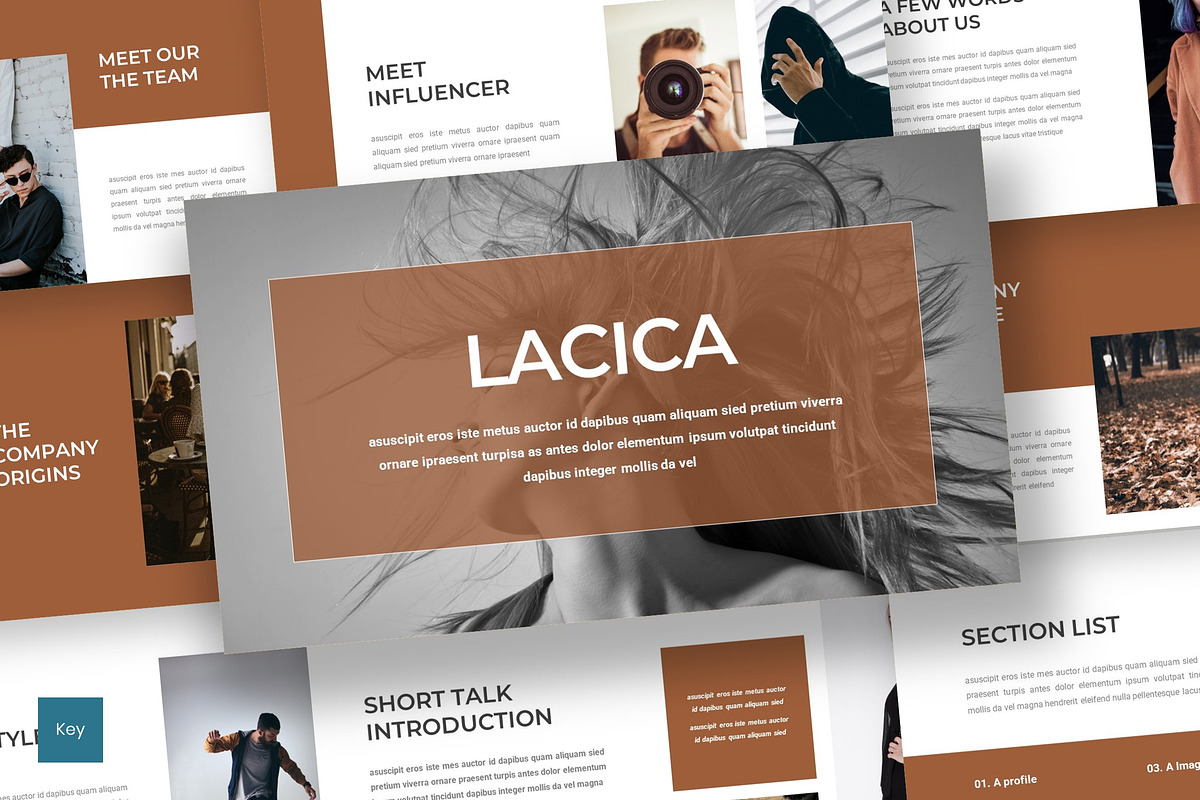 Lacica - Keynote Template, a Presentation Template by inspirasign (Photo 1 of 4)