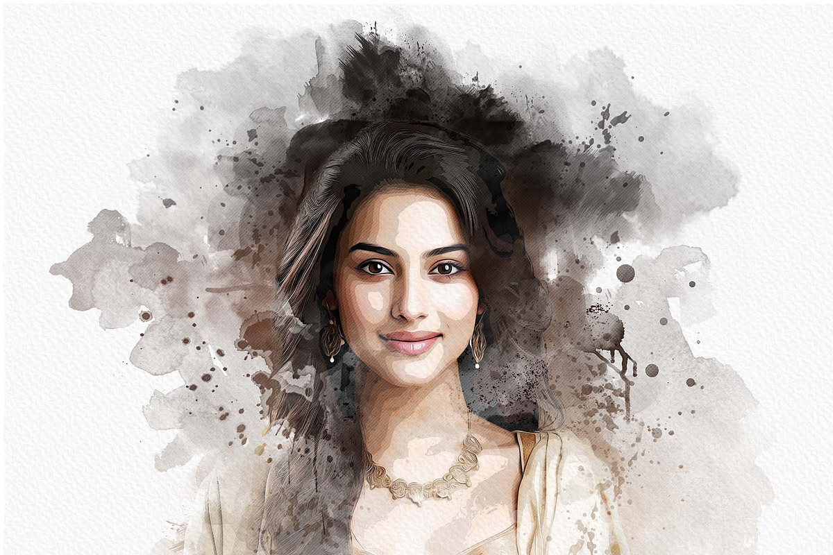 Watercolor Photo Effect Template, an Action Add-On by Photoshop Action (Photo 18 of 18)