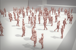 Lowpoly People Crowd