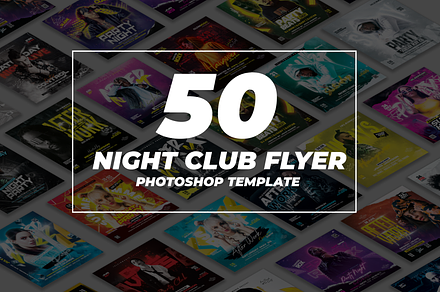 50 Night Club Party Flyer Bundle 14