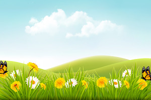 Summer Landscape Background