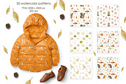 Watercolor autumn collection., a Decorative Illustration by Kira Konoshenko (Thumbnail 11 of 26)