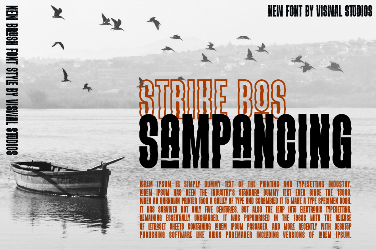 VELDOREN BRUSH - Modern Font, a Sans Serif Font by Viswal Studio (Photo 2 of 8)
