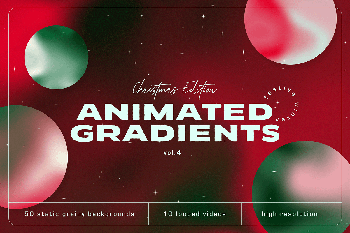 Christmas Animated Gradients, a Background Graphic by marmarina (Photo 1 of 10)