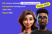 125 Animoji Style Avatars, a Characters & Person 3D Model by Digital Blood (Thumbnail 2 of 14)