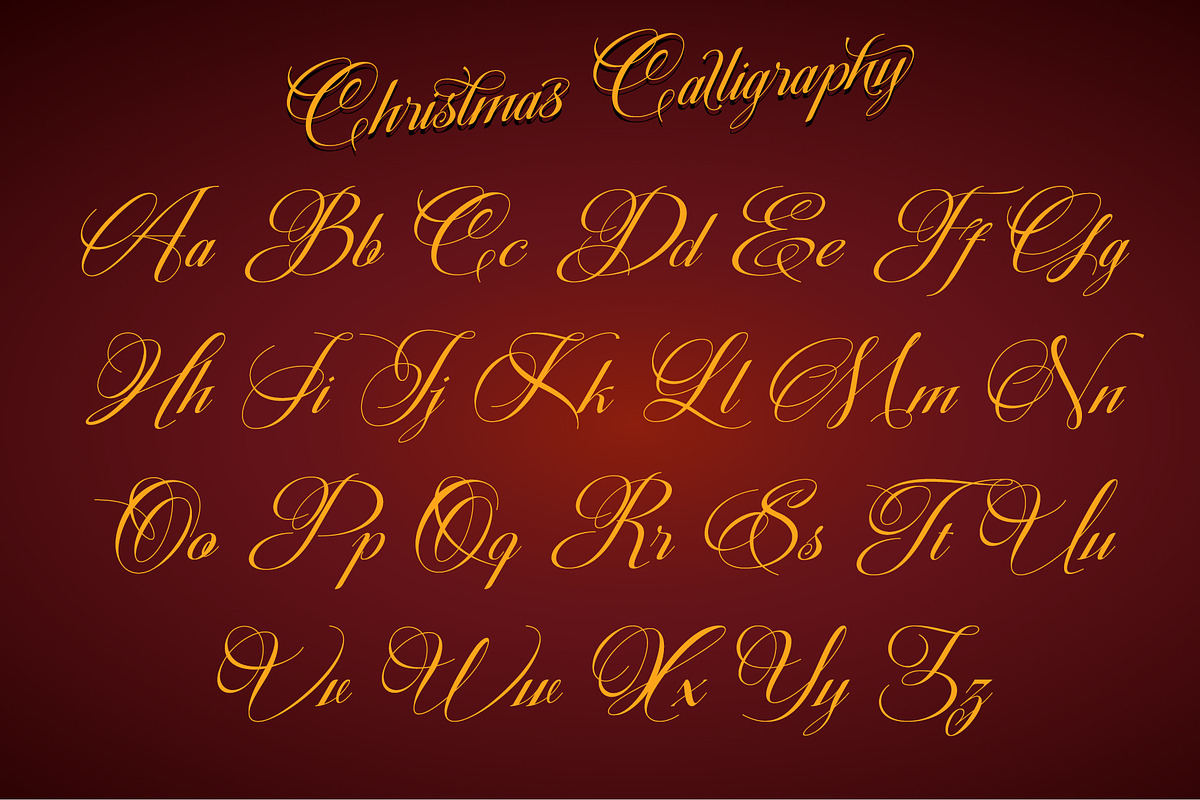 Christmas Calligraphy, a Script Font by Letterara (Photo 10 of 15)
