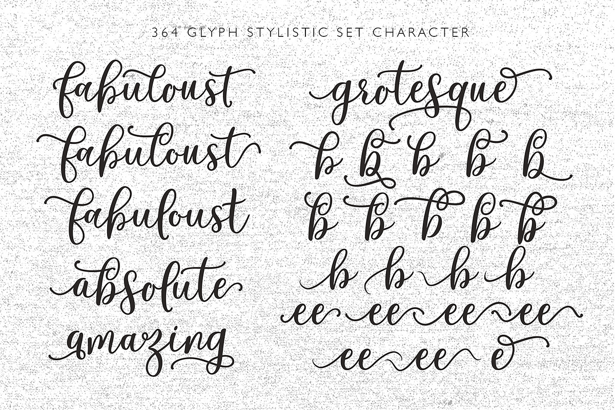 Cabelita Script, a Script Font by Genesis Lab (Photo 9 of 11)