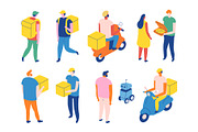Flat vector people lifestyle bundle, a Person Illustration by Vector_Art (Thumbnail 23 of 27)