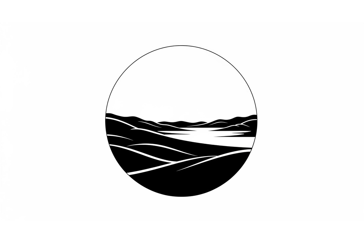 Circular Nature Landscape Silhouette, an Illustration by yasushie (Photo 33 of 51)