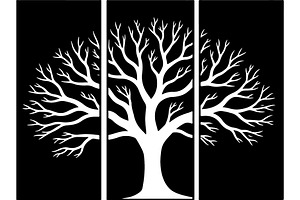Leafless Tree Silhouette SVG Bundle, an Object Graphic by Designer_Momina