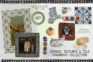 Ceramic Textures & Tile Fragments, an Object Graphic by Natali Batu