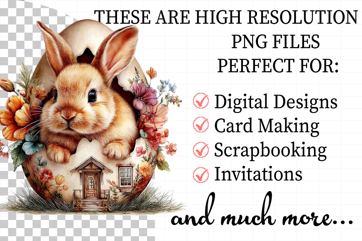 Easter Bunny House Clipart, an Illustration by Daily.Designs (Photo 2 of 8)