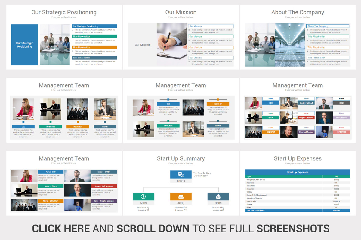 Startup Business Plan Google Slides, a Presentation Template by OceanArt (Photo 6 of 19)