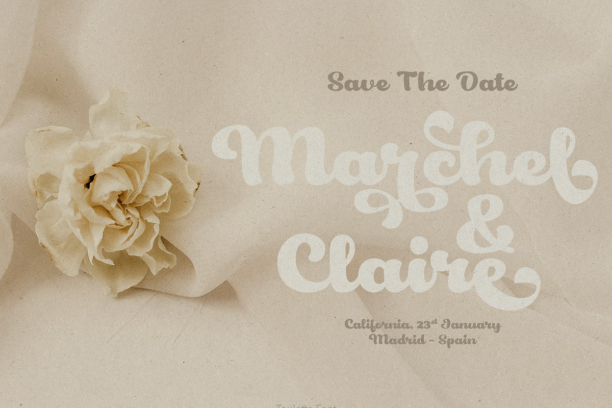 Touletta Retro Script, a Script Font by TypeClassHeroes (Photo 2 of 15)
