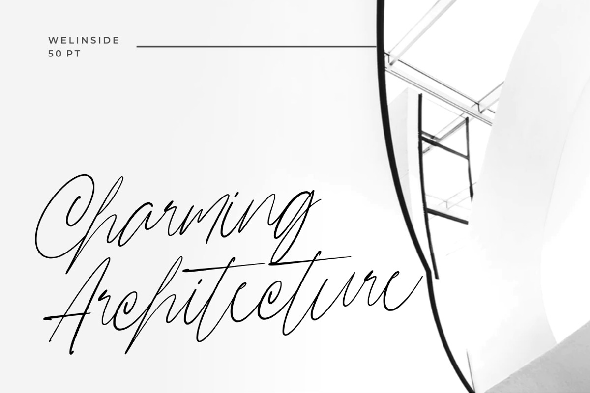 Welinside - Handwritten Font preview 2