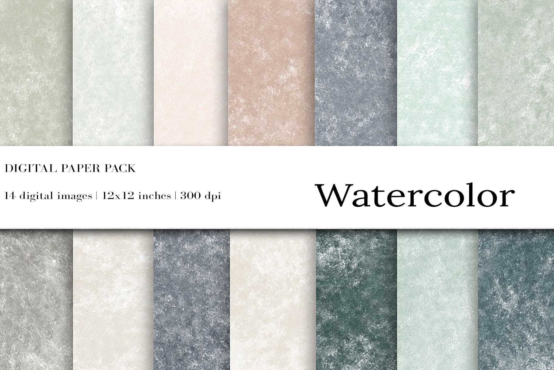 Watercolor Digital Paper Background, a Texture Graphic by BonaDesigns