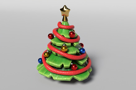 3D Stylized Christmas Tree