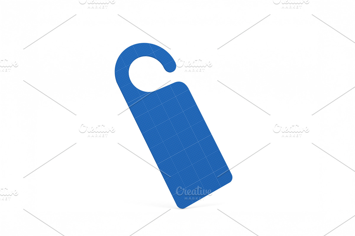 Door Hanger Mockup, a Household Mockup by Qaleb Studio