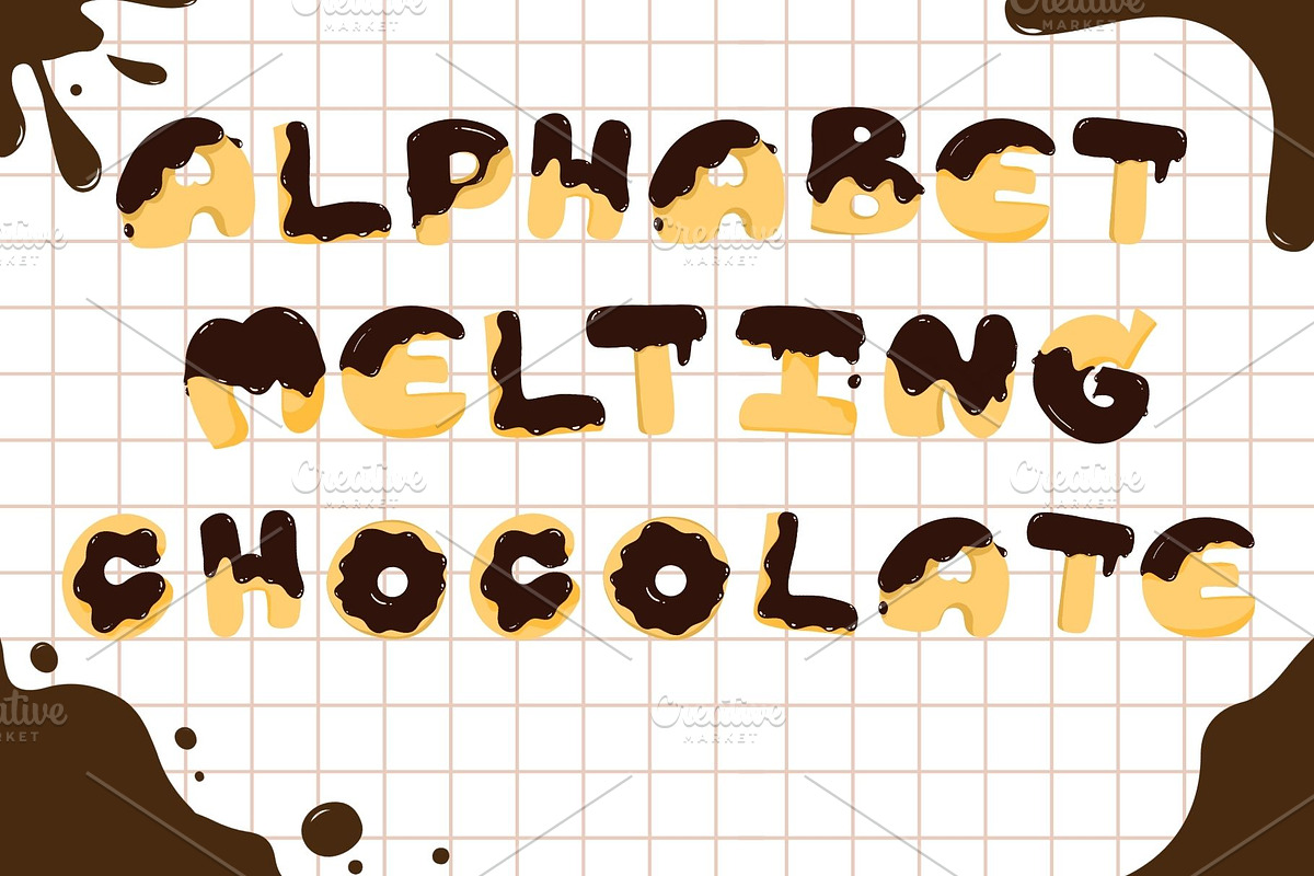 Melting Chocolate Alphabet Cookies, a School & Education Photo by PKshop (Photo 3 of 3)