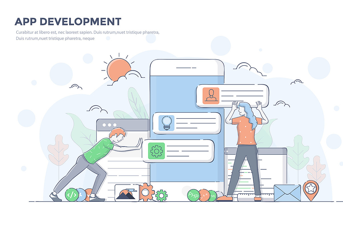 Modern Business concept for websites, a Person Illustration by Creative Graphics (Photo 2 of 12)