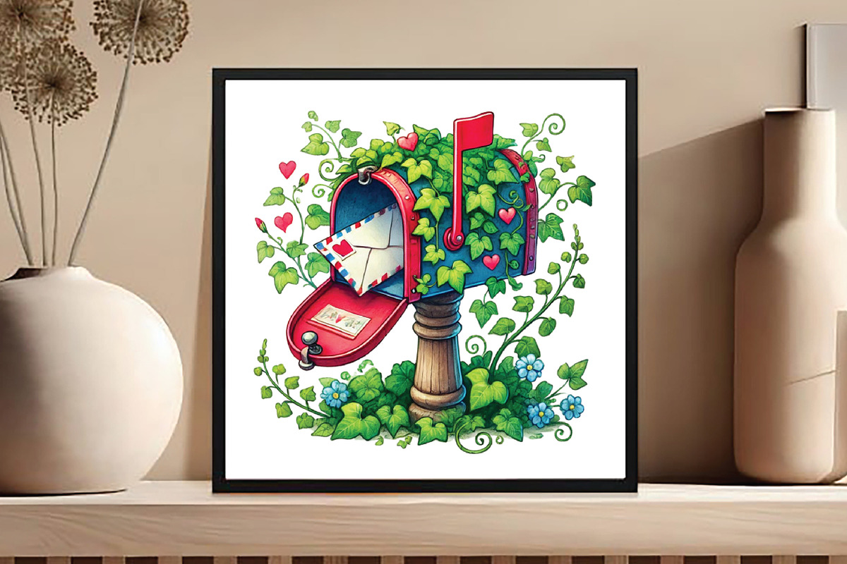 Spring Mailbox Clipart, an Illustration by DreamCafeArt (Photo 4 of 5)