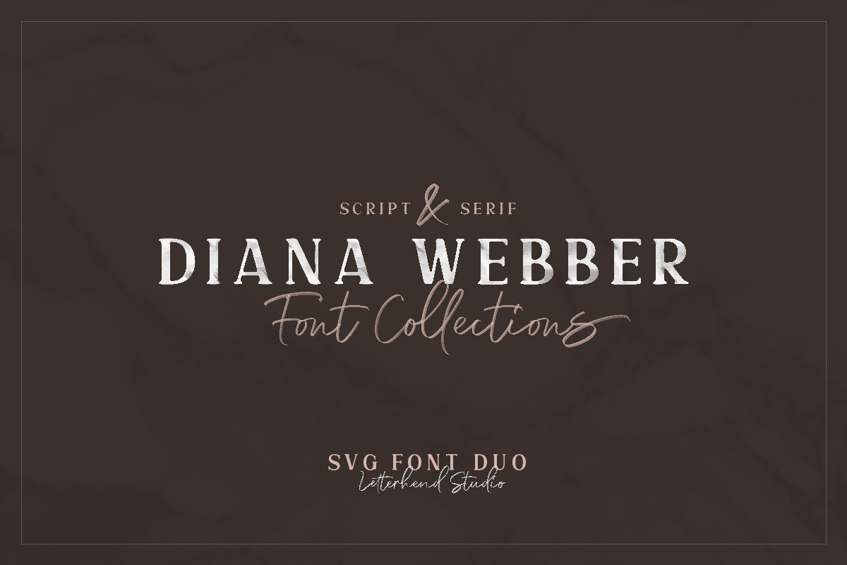 Diana Webber - SVG Font Duo preview 2