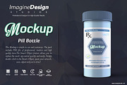 Pill Bottle Mockup, a Cups & Container Mockup by idesignstudio (Thumbnail 2 of 6)