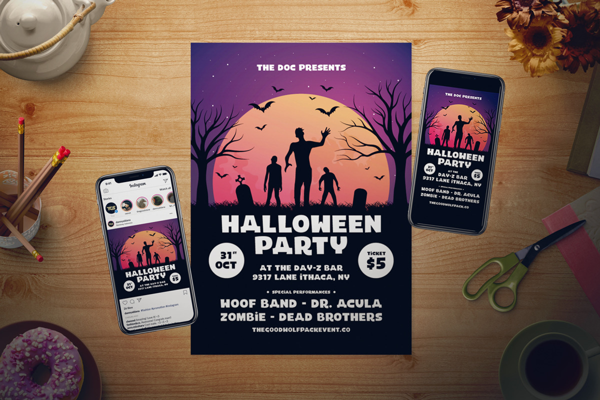 Halloween Flyer Set, a Flyer Template by The Good Store (Photo 1 of 2)